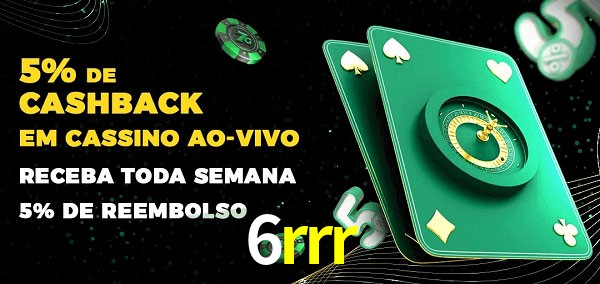 Promoções do cassino ao Vivo 6rrr